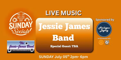 Sunday Socials Presents: Jessie James Band LIVE!