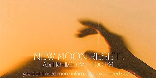 New Moon Reset: Slow Down, Reflect, Begin Again