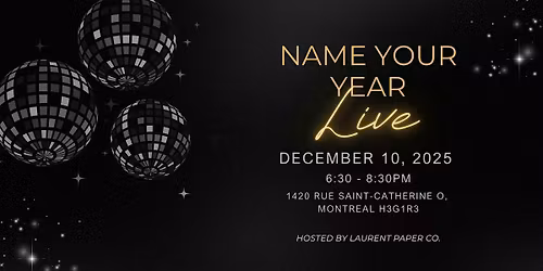 Name Your Year Live