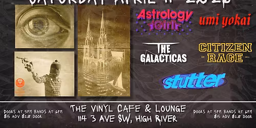 Astrology Girl, Galacticas, Citizen Rage, Umi Yokai, Stutter