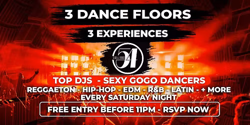 Club 54 Pasadena \u2013 3 Dance Floors & GoGo Dancers