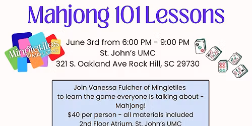 Mahjong 101 - June 3rd