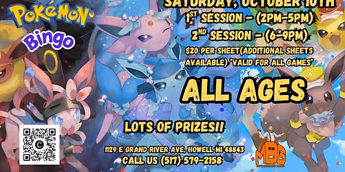 MBG October 10th Pokemon Bingo