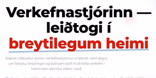 Verkefnastj\u00f3rinn - Lei\u00f0togi \u00ed breytilegum heimi