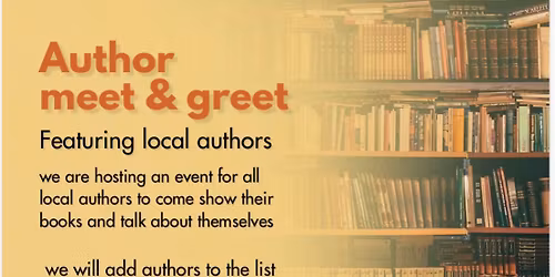 Local authors meet and greet!