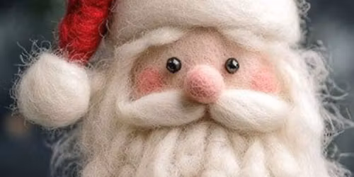 Needle felted Fathers Christmas bauble