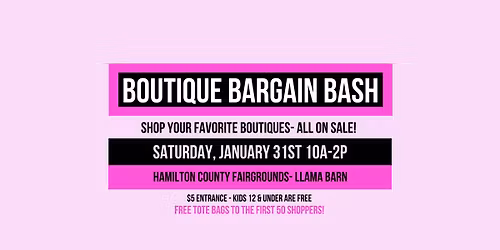 Boutique Bargain Bash- Winter 2026