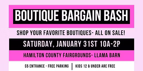 Boutique Bargain Bash- Winter 2026