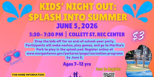 Kid's Night Out: Splash Into Summer