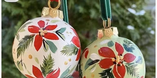 Paint and sip: Ornaments