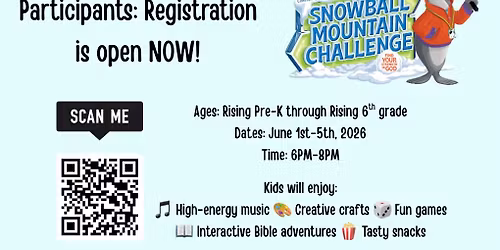 VBS 2026: Snowball Mountain Challenge!
