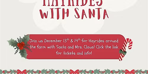 Santa is on the way to Sweet Hill Farm!