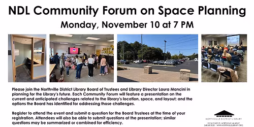 NDL Community Forum on Space Planning