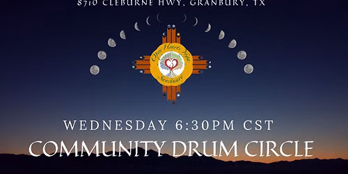 FULL MOON Drum Circle with Rose and Brian Moore at the Unity Labyrinth!