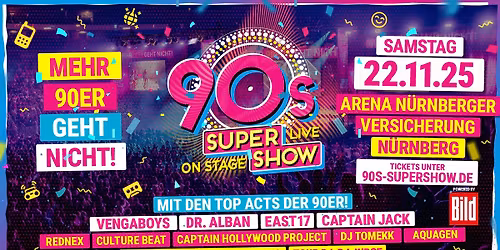90s Super Show N\u00fcrnberg 2025