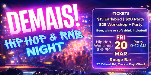 \ud83d\udd25 DEMAIS! Hip Hop & RnB Night