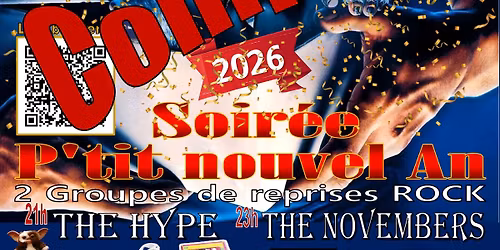 Soir\u00e9e "P'tit nouvel An" [COMPLET]  avec THE HYPE et THE NOVEMBERS