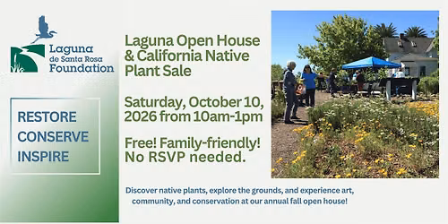 Laguna Open House & California Native Plant Sale
