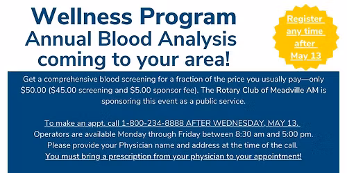 AMBA Blood Screening\/Analysis - Wellness Program