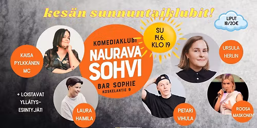 Nauravan Sohvin kes\u00e4klubit