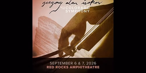 Gregory Alan Isakov with the Colorado Symphony