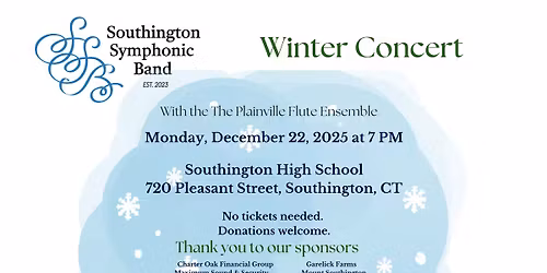 The Southington Symphonic Band's 2025 Winter Concert