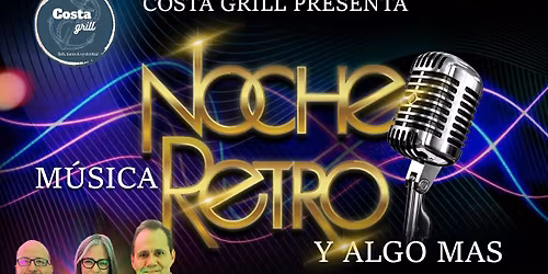 Noche Retro "M\u00fasica y Algo mas" con Cuadro Chico