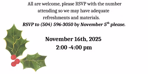 Comfort and Joy - Pre-Holiday Remembrance