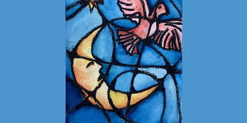 Paint & Sip: Chagall Dreams - Stained Glass with Oil Pastels and Watercolors