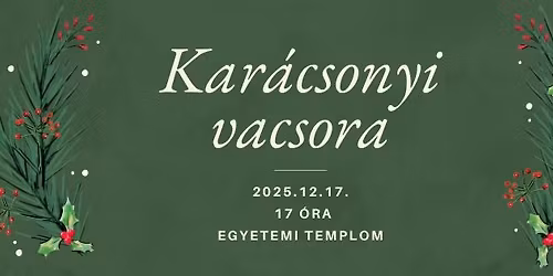 KAR\u00c1CSONYI VACSORA \ud83c\udf84