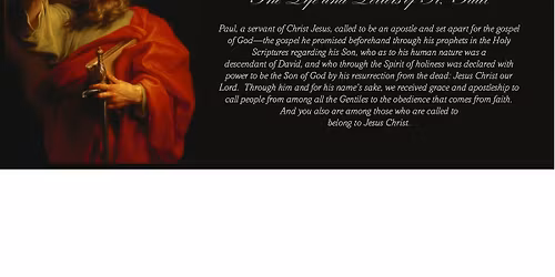 Adult Bible Study - The Letters of St. Paul