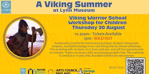 Viking Warrior School Workshop for Children
