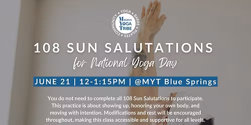 108 Sun Salutations for National Yoga Day (FREE CLASS!)