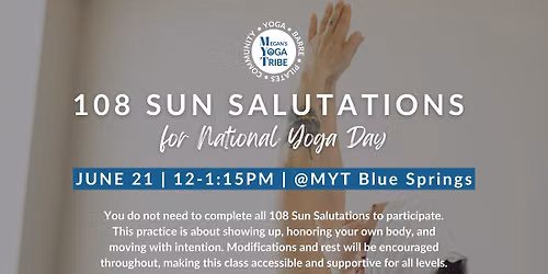 108 Sun Salutations for National Yoga Day (FREE CLASS!)