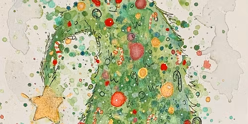 Watercolor Whimiscal Tree (Reserve Only) @Sunflower Van Geaux Art Studio