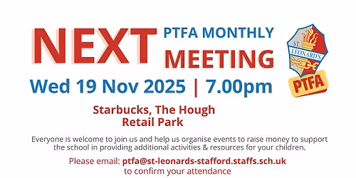 PTFA Monthly Meeting