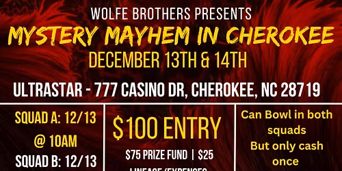 Mystery Mayham in Cherokee