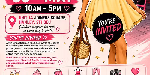 GRAND RE-OPENING WESTWARDROBE BOUTIQUE 