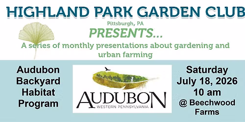 Audubon Certified Backyard Habitat Program