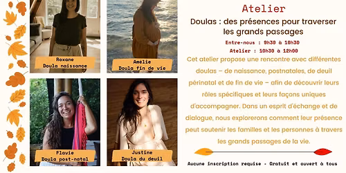Doulas : des pr\u00e9sences pour traverser les grands passages
