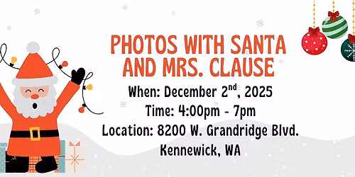 Pictures and fun with Santa Don and Mrs. Clause!! 