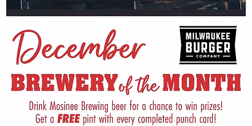 Meet The Rep Night - Mosinee Brewing Company!