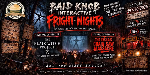Bald Knob Interactive Fright Night 10\/29-10\/30