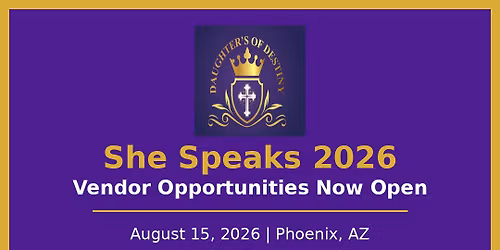 She Speaks Women\u2019s Conference \u201cCrowned for Such a Time as This\u201d