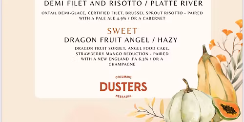 Beer or wine pairing dinner