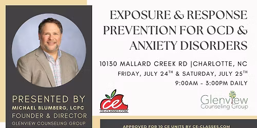 Exposure & Response Prevention For OCD & Anxiety Disorders - Charlotte, NC