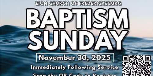 Baptism Sunday 