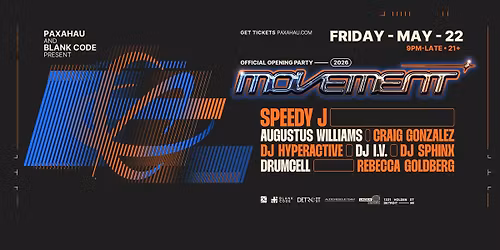 Official Movement Opening Party with Speedy J + more