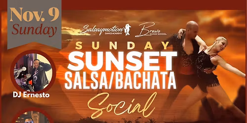 Latin Sunset Social w\/ DJ Ernesto & DJ Spicy \ud83c\udf89