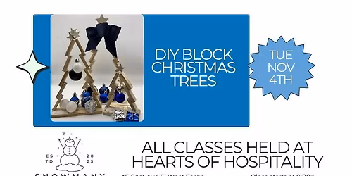 DIY Block Christmas Trees